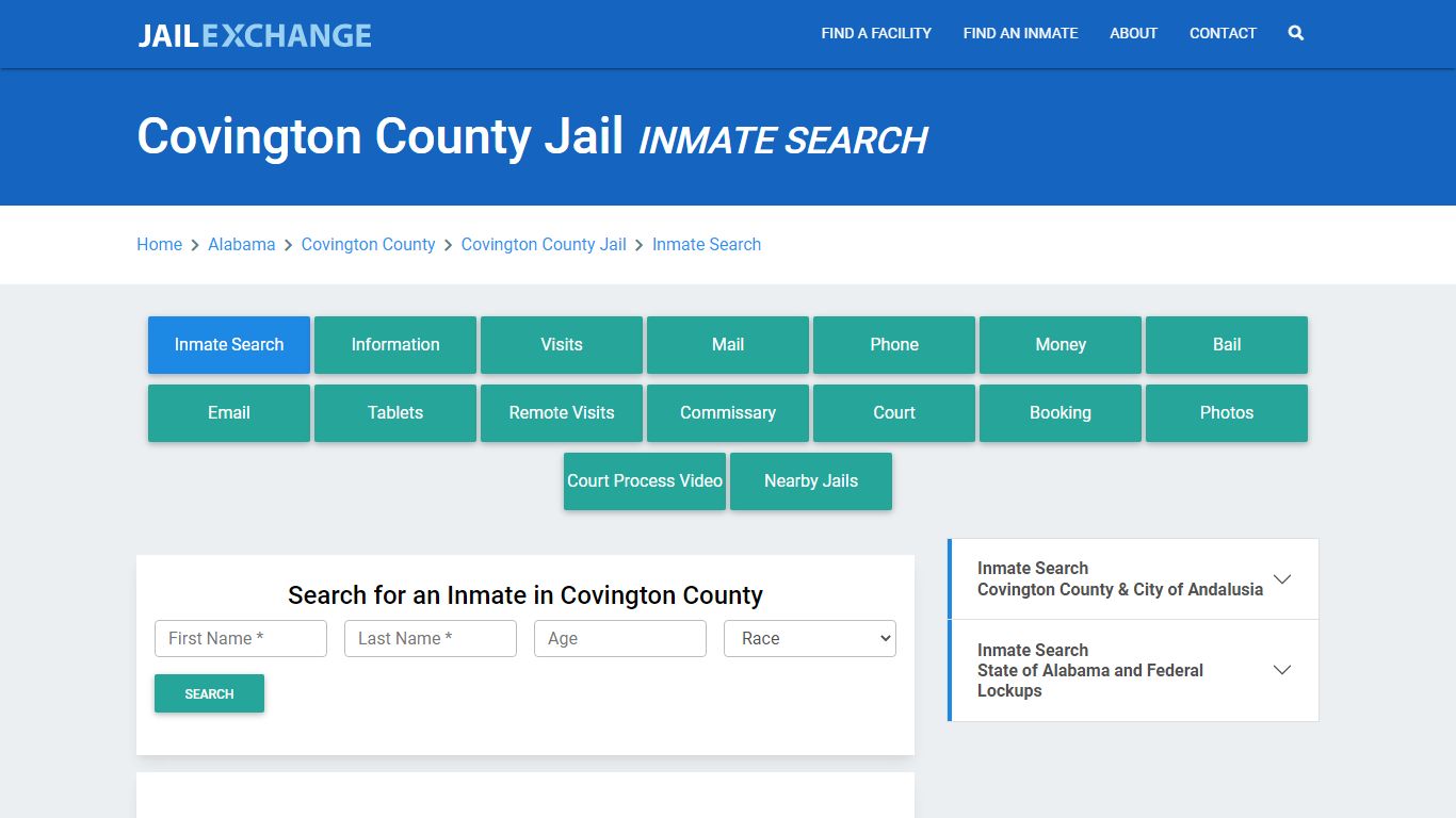 Covington County Jail, AL Inmate Search: Roster & Mugshots - Jail Exchange